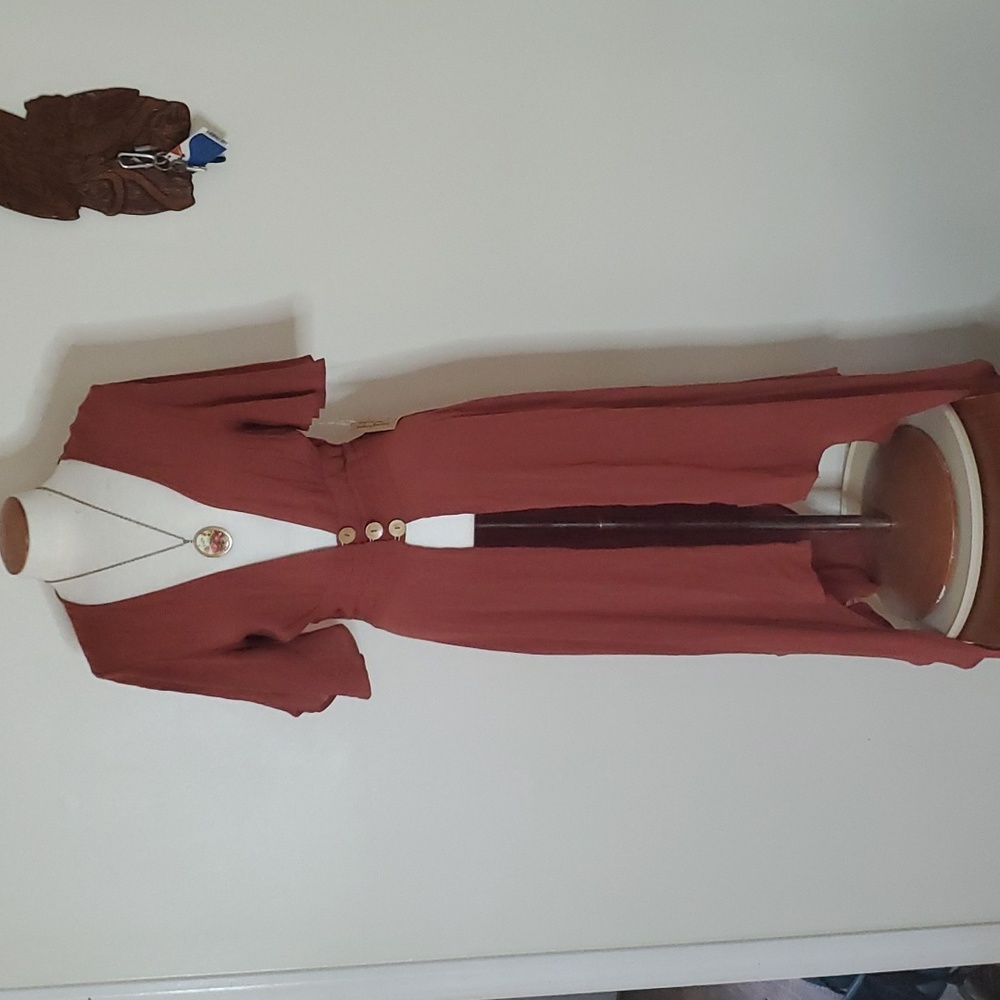 Haute Project, Los Angeles, rust, burnt orange, swimsuit cover, Kimono, BoHo